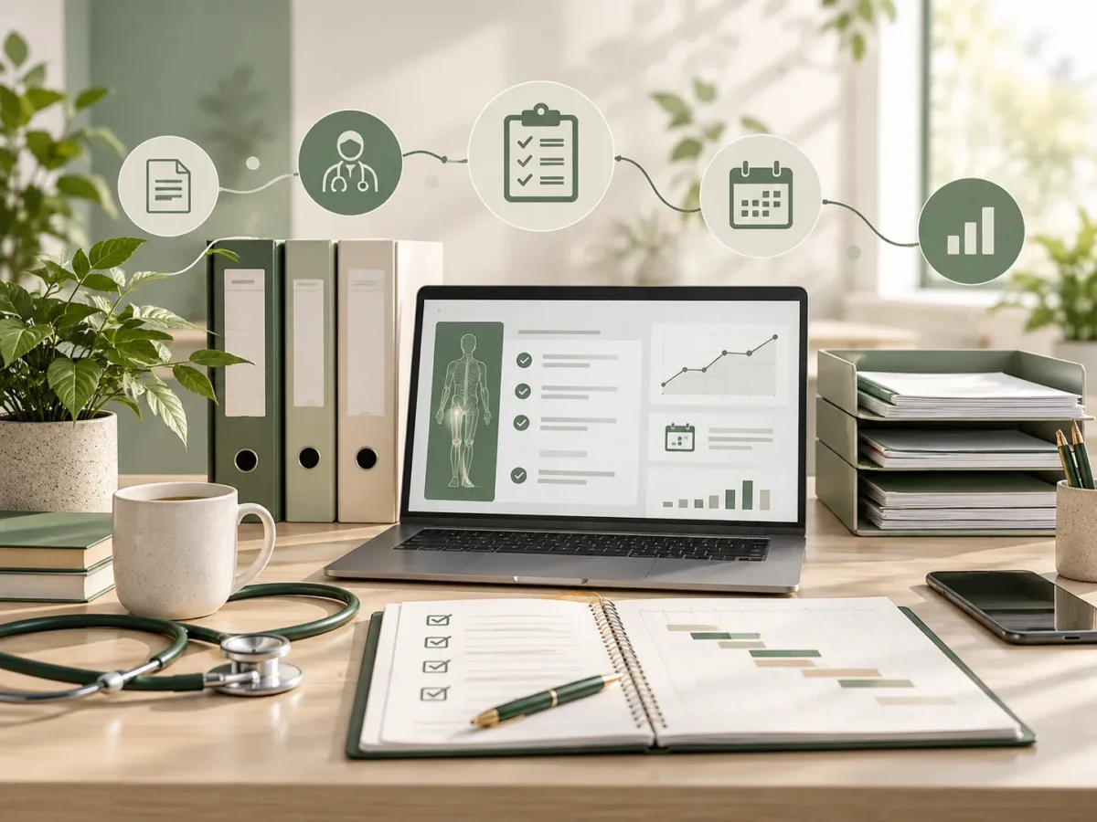 Structured recovery planning workspace for insurers with clinical documentation, treatment review and case management tools