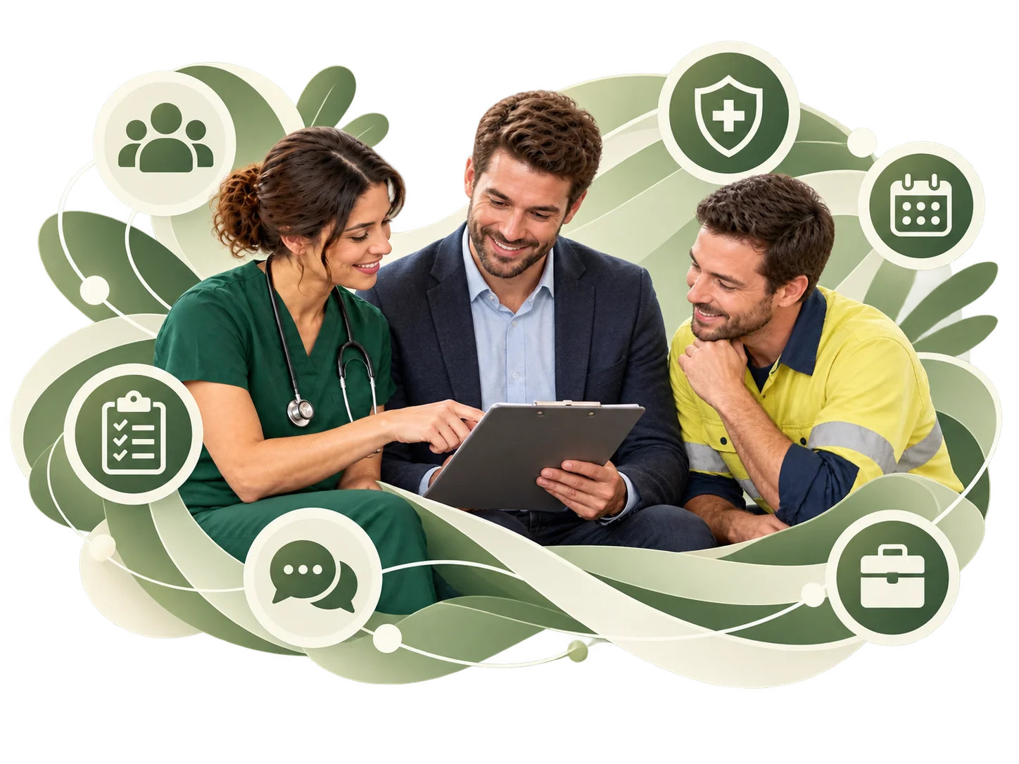 Occupational health consultation for employers and HR teams supporting injury management and workforce recovery